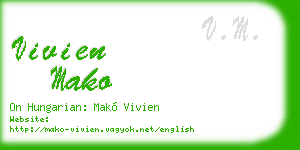 vivien mako business card